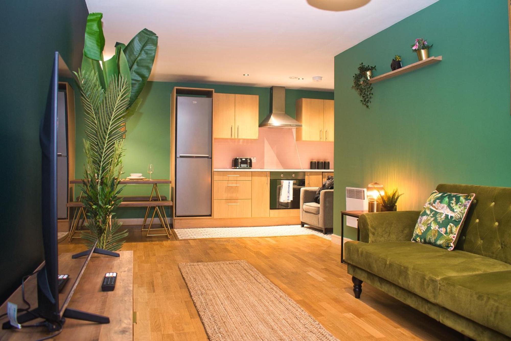 Spacious City Centre Apt - Free Parking - Ao Arena Manchester Luaran gambar