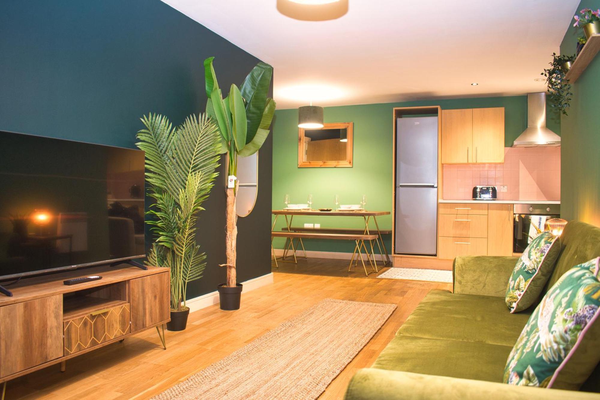 Spacious City Centre Apt - Free Parking - Ao Arena Manchester Luaran gambar